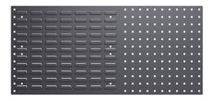 Bott cubio Combination panel 990mm wde x 457mm high. 1/2 perforated (square hole) panel for use with tool hooks and 1/2 louvre panel for use... Bott Combination Panels | Perfo Shadow Boards | Louvre Panels